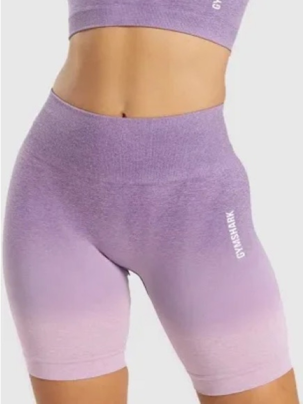 Gymshark Purple Lavender Ombre Seamless Bike Shorts